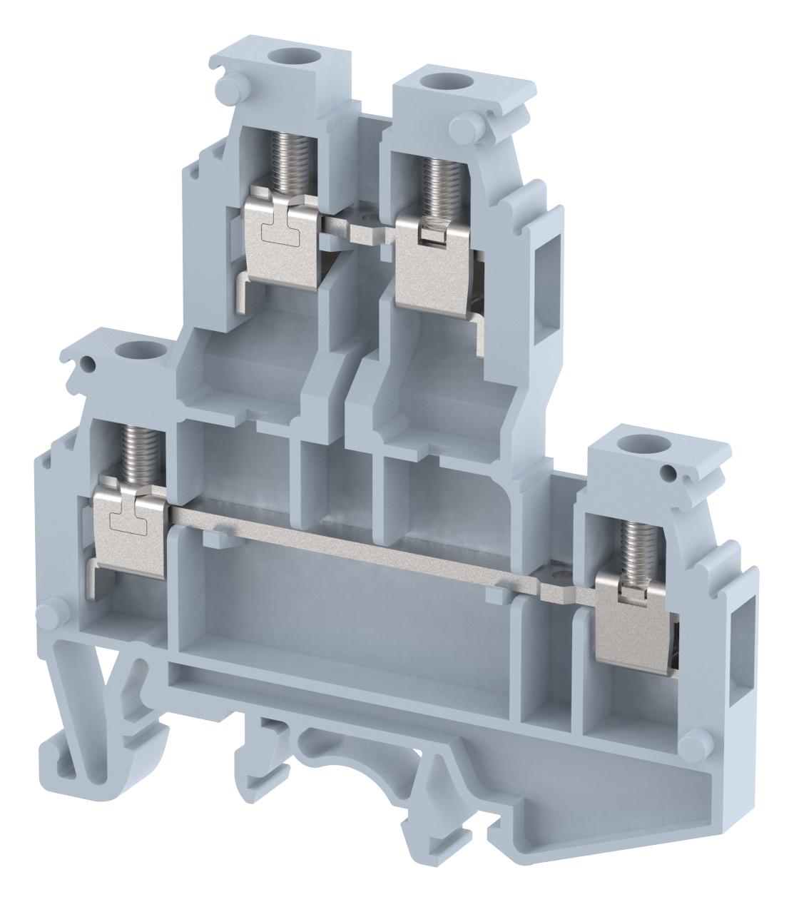 Elkay Kudd 4N Terminal Block, Din Rail, 2Pos, 12Awg