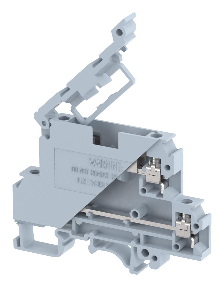 Elkay Kuddf4 Terminal Block, Fuse, 4Pos, 24-12Awg