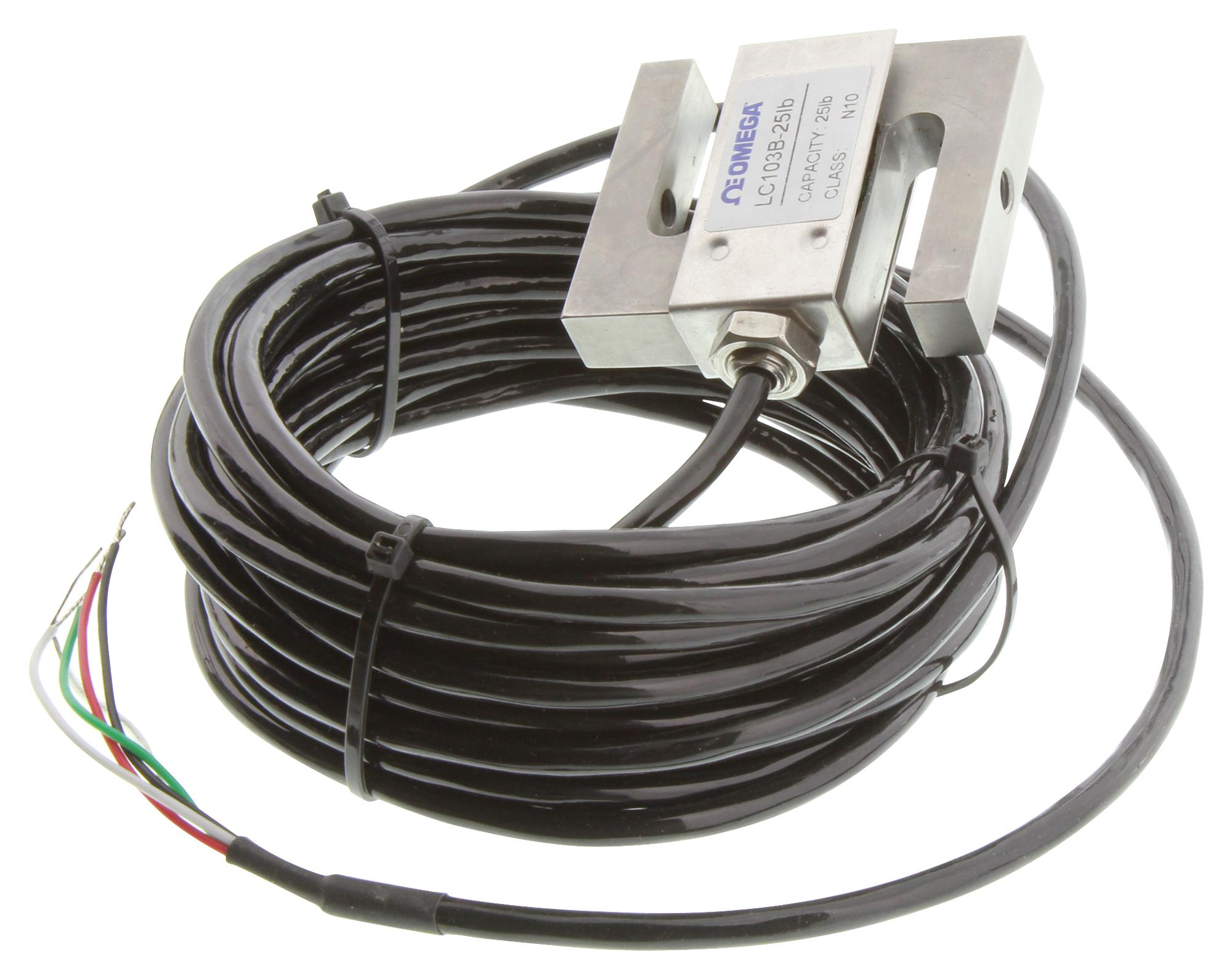 Omega Lc103B-25 S-Beam Load Cell, 25Lb, 12Vdc