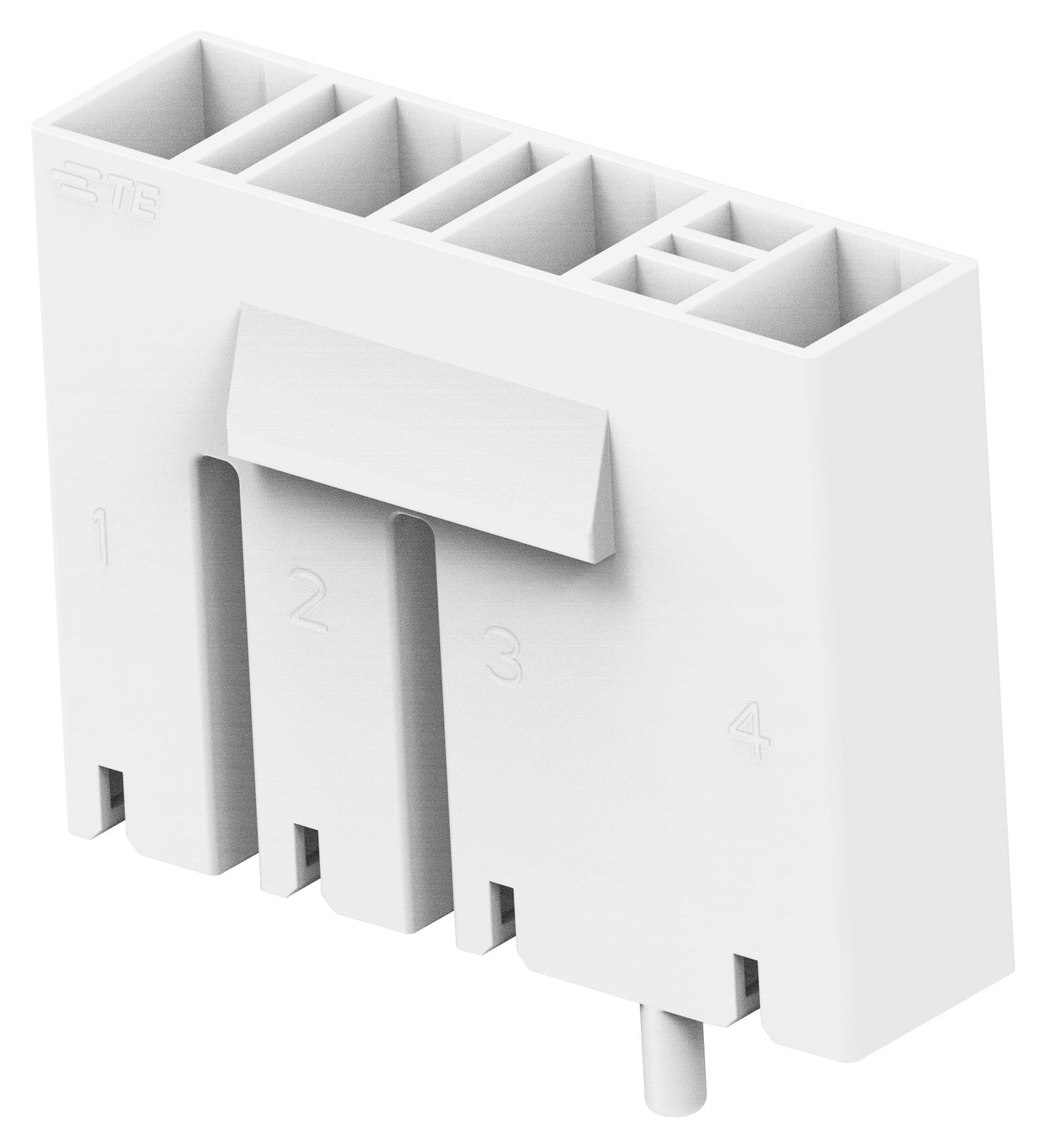 Amp - Te Connectivity 2380041-1 Connector Housing, 4Pos, Rcpt, 8Mm