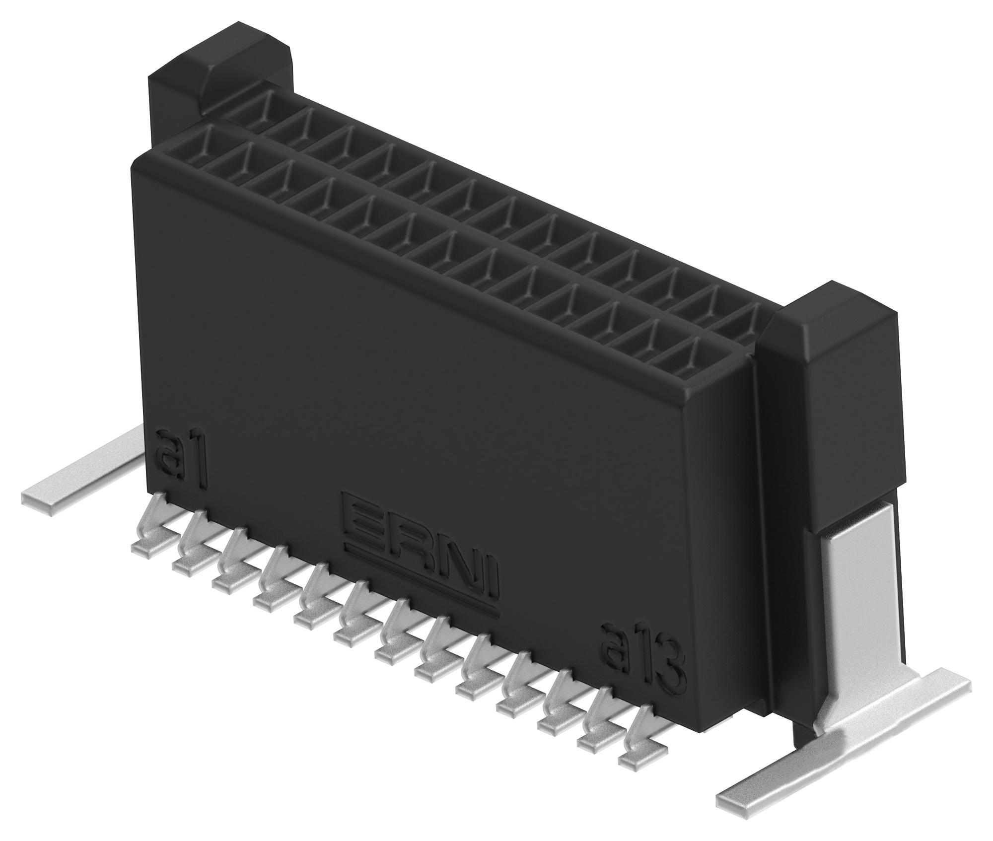 Erni - Te Connectivity 294015-E Mezzanine Conn, Rcpt, 26Pos, 2Row, 0.8Mm