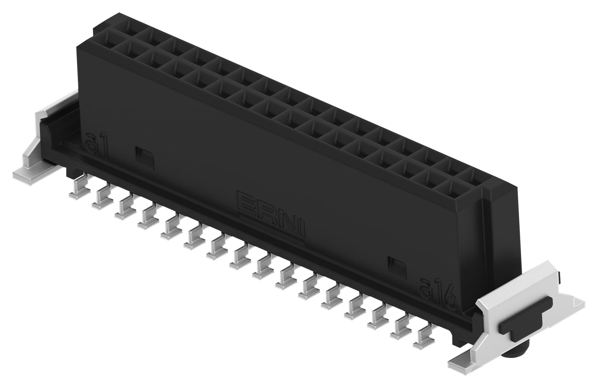 Erni - Te Connectivity 354057-E Conn, Rcpt, 32Pos, 2Row, 1.27Mm, Smt