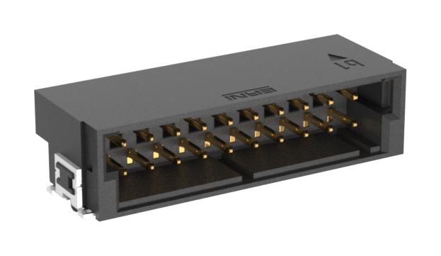 Erni - Te Connectivity 374317-E Conn, R/a Hdr, 20Pos, 2Row, 2.54Mm