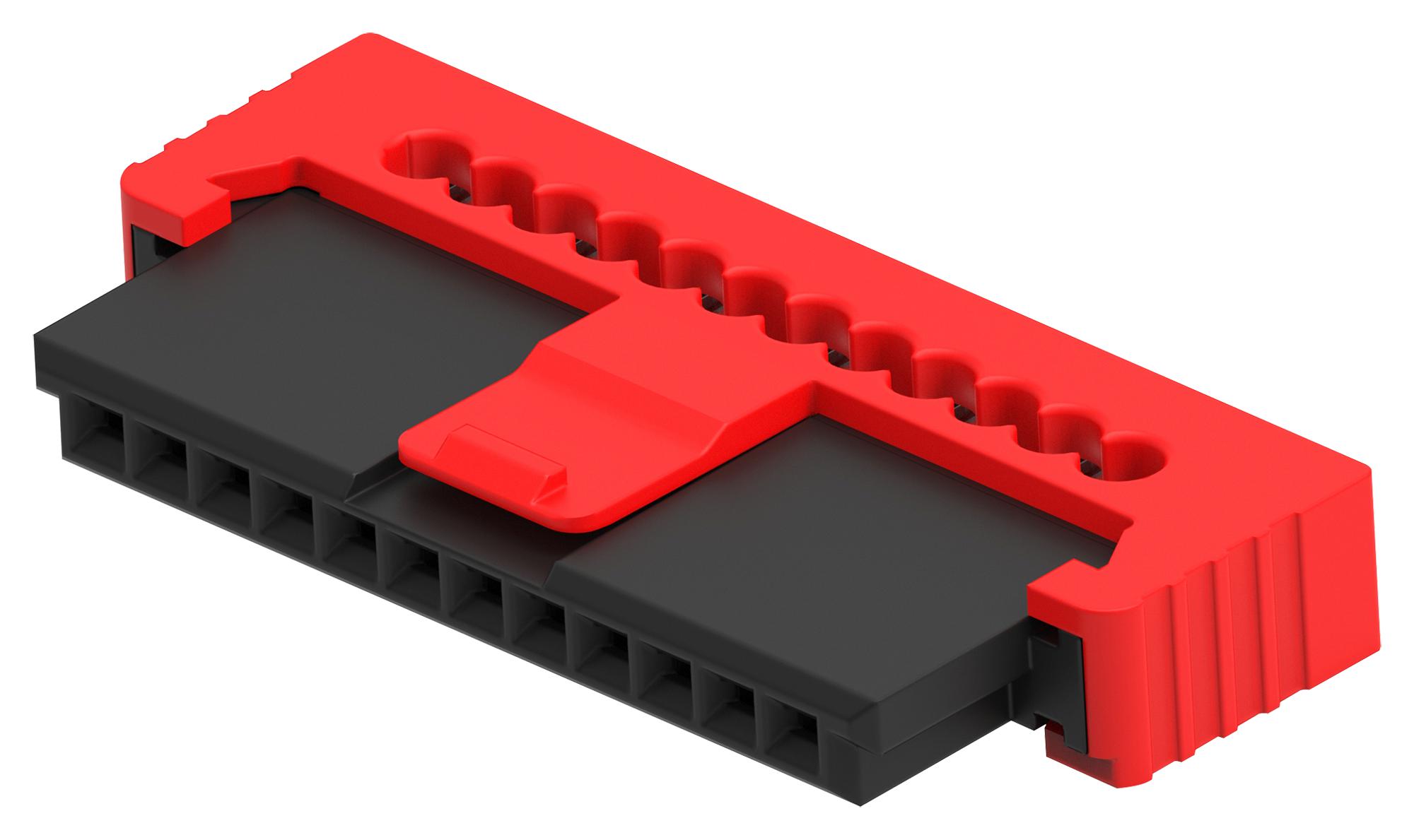 Erni - Te Connectivity 464242-E Idc Conn, R/a Rcpt, 12Pos, 1Row, 1.27Mm