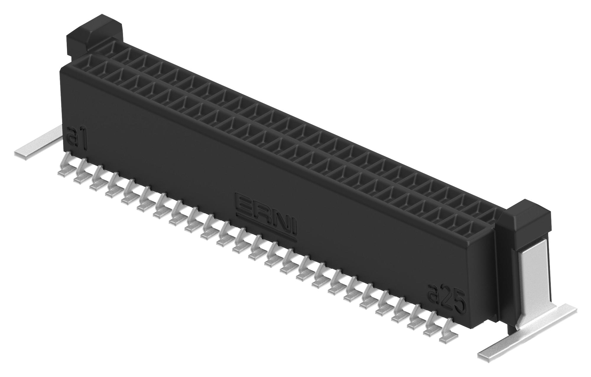 Erni - Te Connectivity 294006-E Mezzanine Conn, Rcpt, 50Pos, 2Row, 0.8Mm