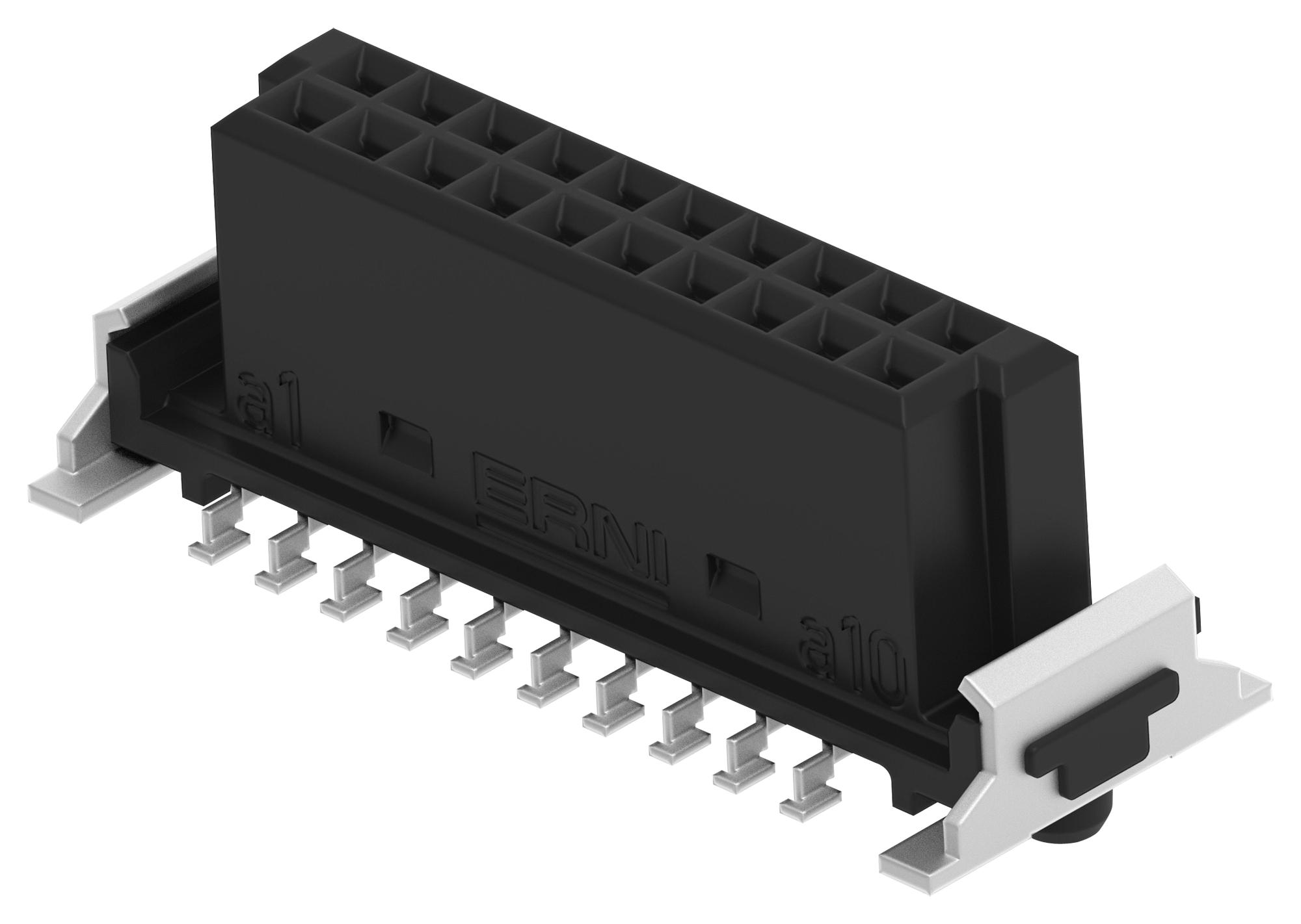 Erni - Te Connectivity 354056-E Conn, Rcpt, 20Pos, 2Row, 1.27Mm, Smt