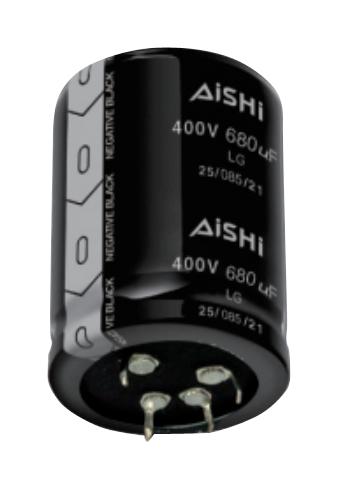 Aishi Elg2Gm471R50Kt Cap, 470Uf, 400V, Alu Elec, Snap-In