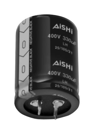 Aishi Elh2Gm331Q35Kt Cap, 330Uf, 400V, Alu Elec, Snap-In