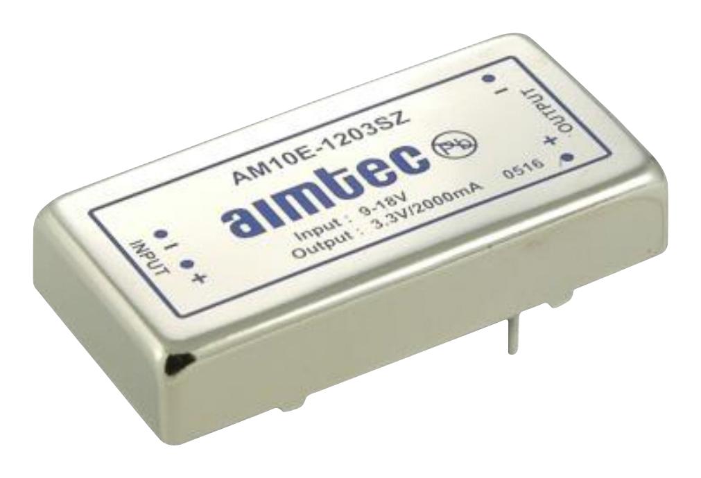 Aimtec Am10E-1212Sz Dc-Dc Converter, 12V, 0.833A