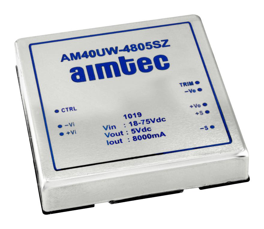 Aimtec Am40Uw-4805Sz Dc-Dc Converter, 5V, 8A