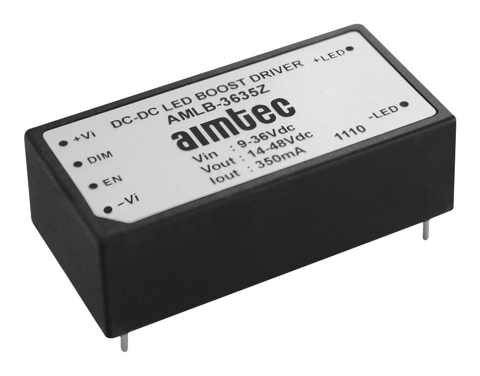 Aimtec Amlb-3635Z Led Driver, Dc/dc, Adjustable, 48V/0.35A