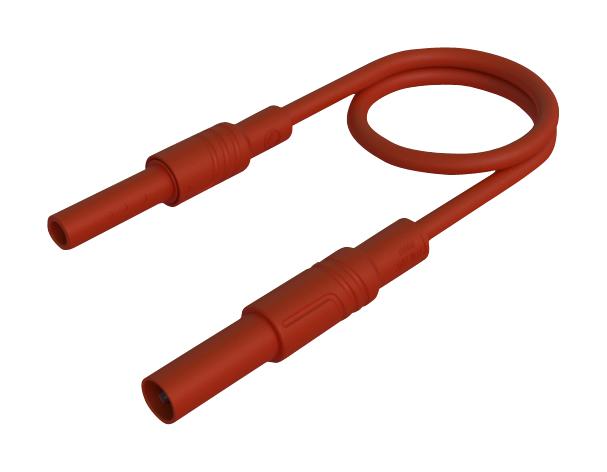 Hirschmann Test And Measurement 934045101 Test Lead, 4Mm Plug To Skt, Red, 500Mm