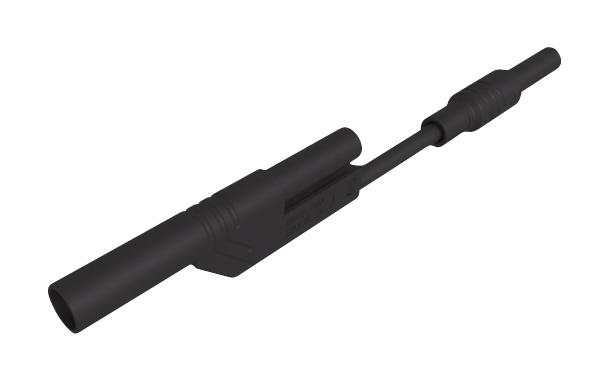 Hirschmann Test And Measurement 934212100 Test Lead, 4Mm Plug To Skt, Black, 80Mm