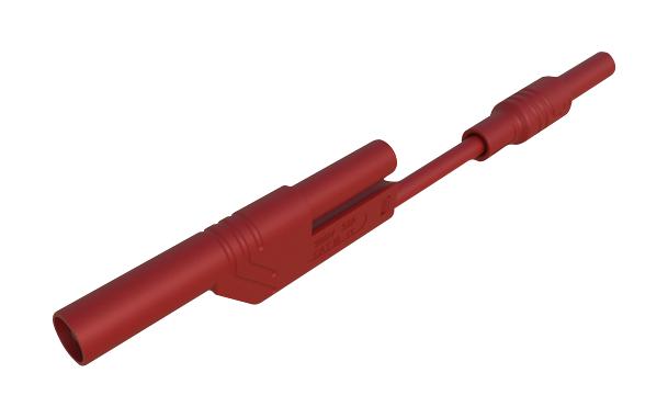 Hirschmann Test And Measurement 934212101 Test Lead, 4Mm Plug To Skt, Red, 80Mm