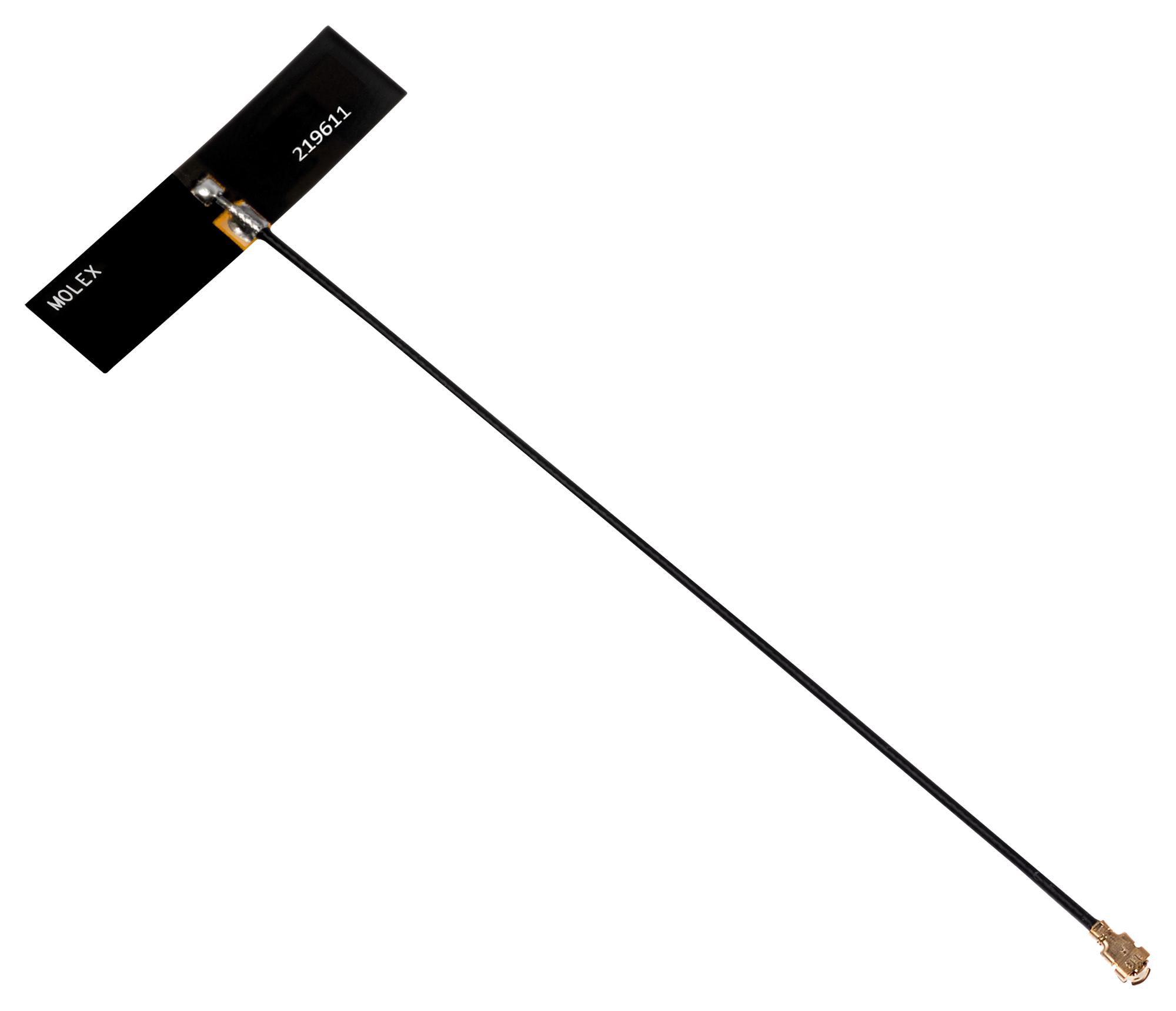 Molex 219611-0100 Antenna, Adhesive, 2.4Ghz-7.125Ghz, 2W