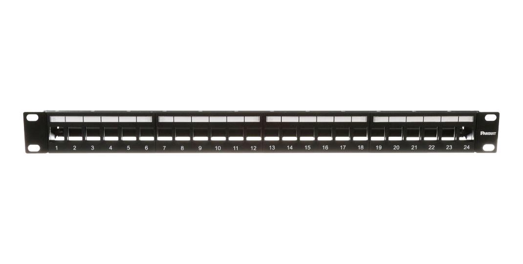 Panduit Kp24Wsbl Patch Panel, 48 Port, 2U, Black