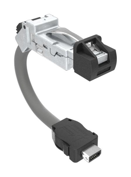 Amphenol Communications Solutions Drpc61A001A40 Enet Cord, C6A, Ix B Plug-Rj45 Plug, 1M