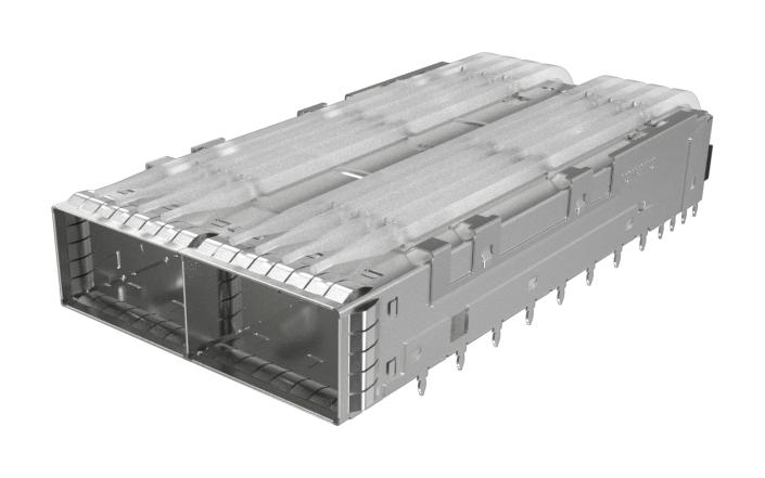 Amphenol Communications Solutions Ue62C2624021E1 Conn, Qsfp Cage, 1X2 Gang, Press Fit