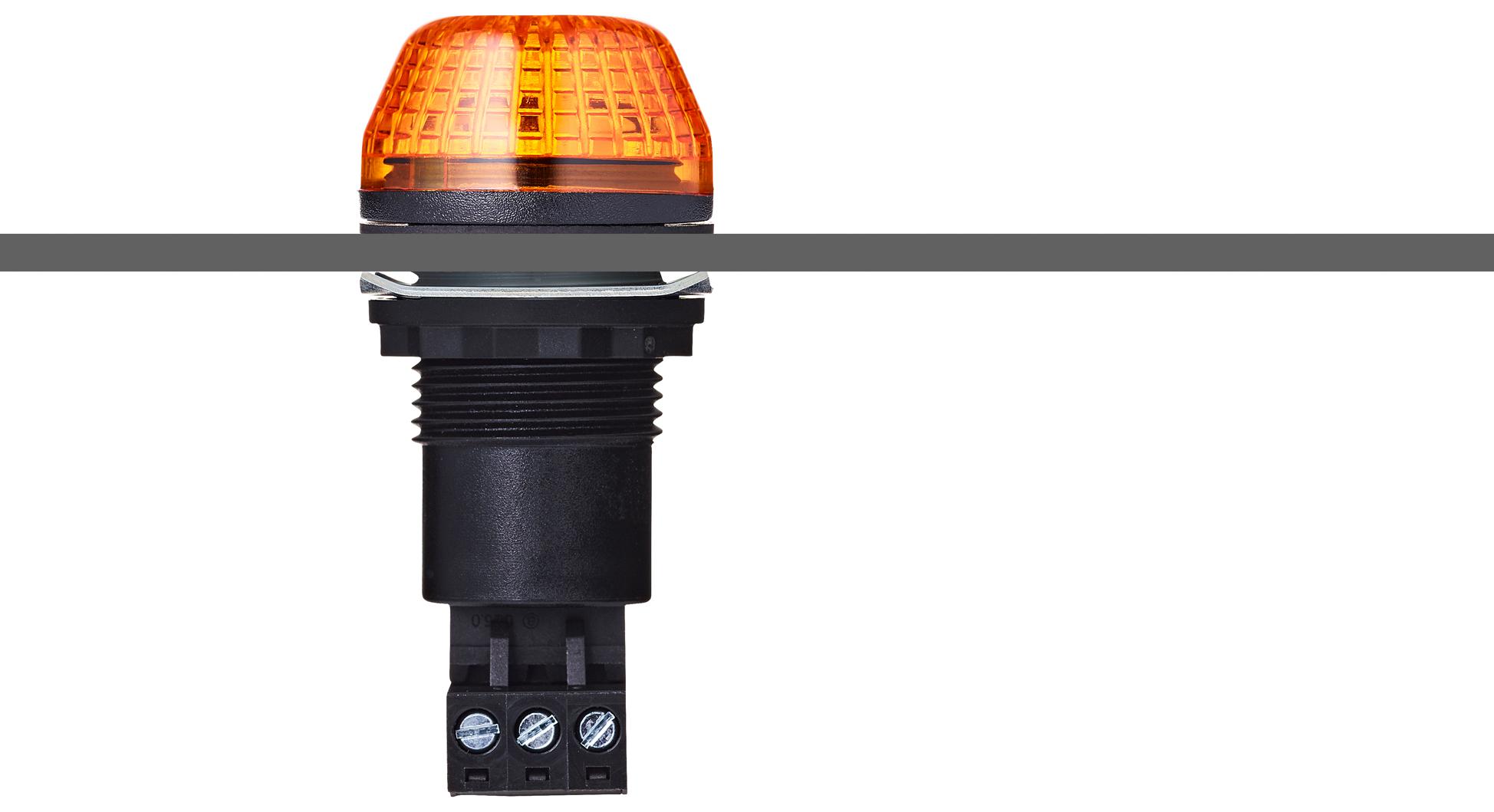 Auer Signal 800501405 Beacon, Flashing/steady, 24V, Orange