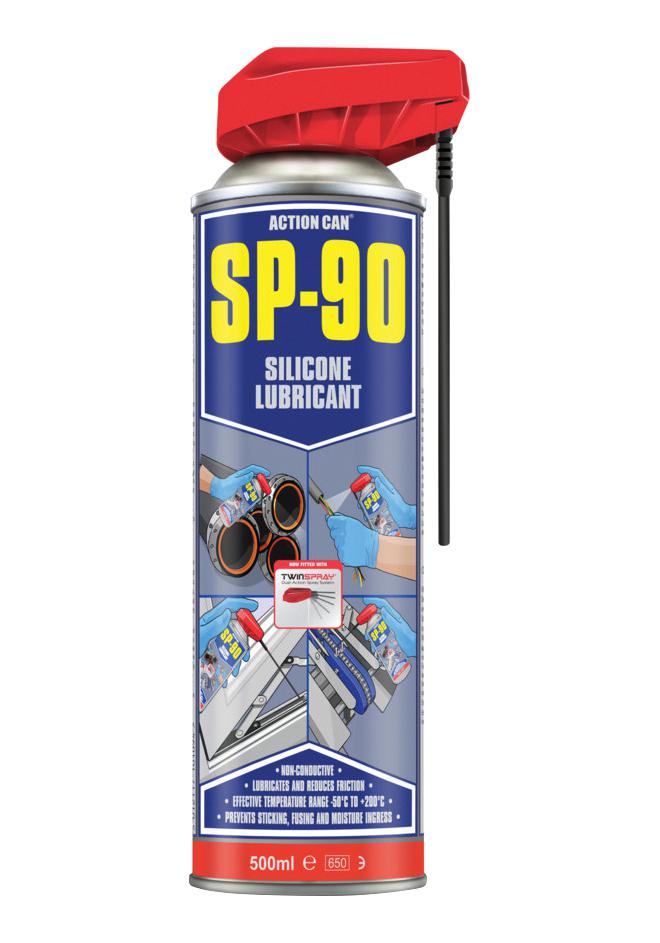 Action Can Rp-90 Twinspray, 500Ml Lubricant, Oil, Aerosol, 500Ml