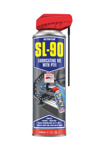 Action Can Sl-90 Twinspray, 500Ml Lubricant,oil,aerosol,500Ml