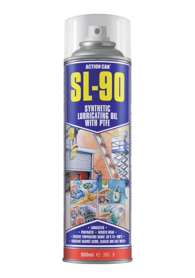 Action Can Sl-90, 500Ml Lubricant,oil,aerosol,500Ml