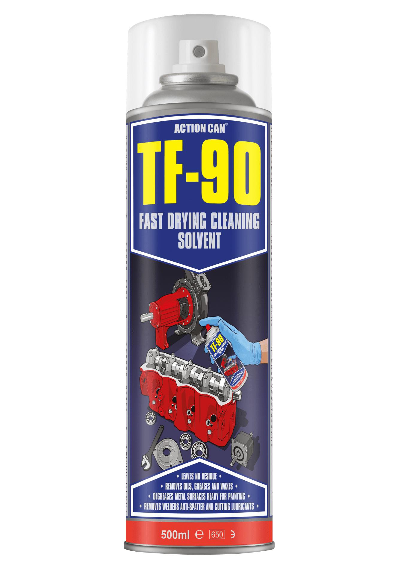 Action Can Tf-90, 500Ml Cleaning Solvent, Aerosol, 500Ml