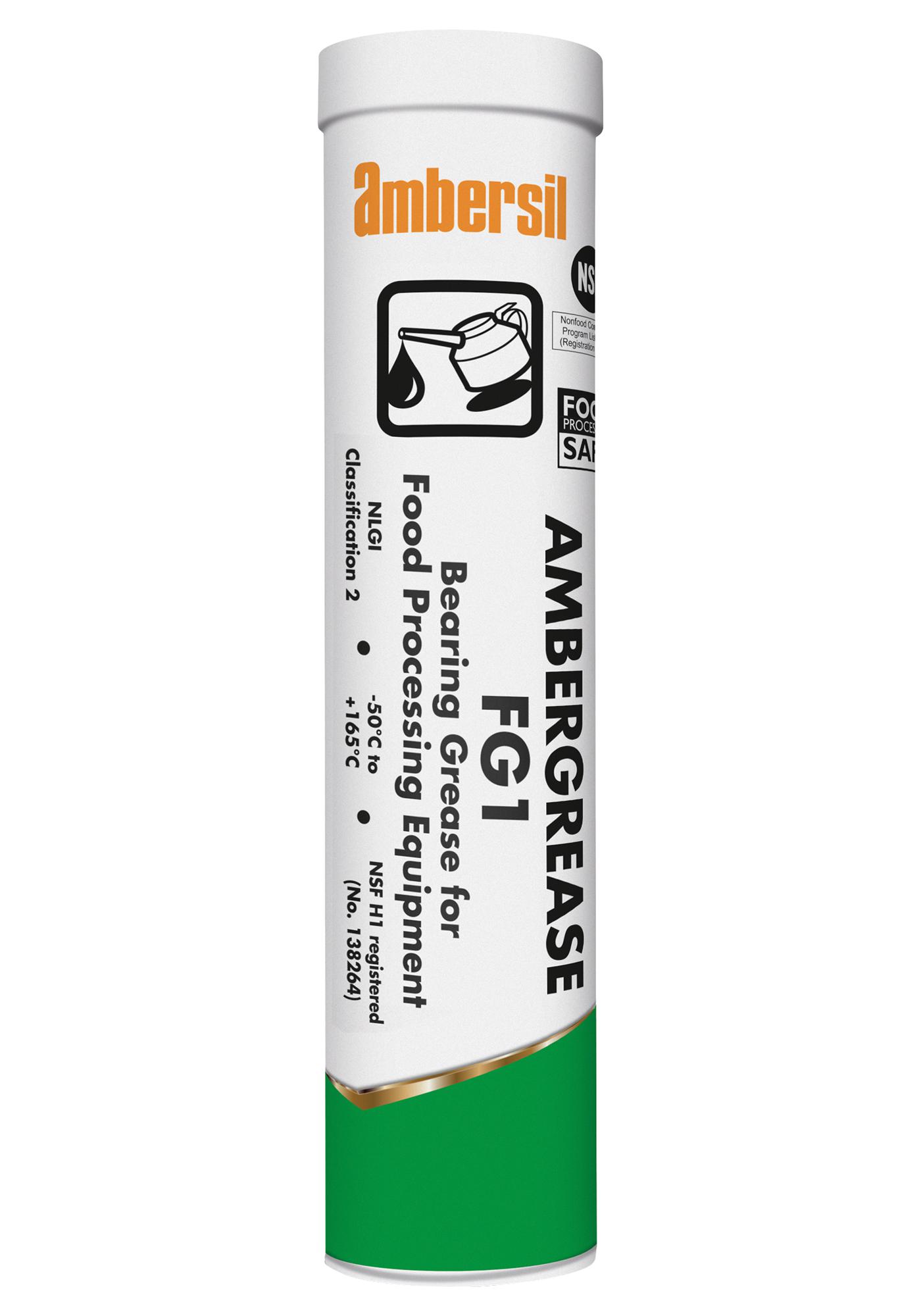 Ambersil Ambergrease Fg1, 400G Lubricant, Cartridge, 400G