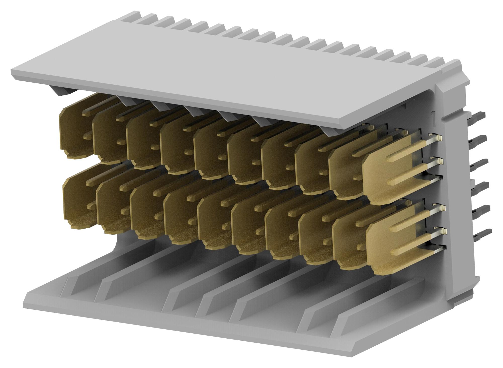 Te Connectivity 6469025-1 Backplane Conn, 40Pos, 4Row, Press Fit