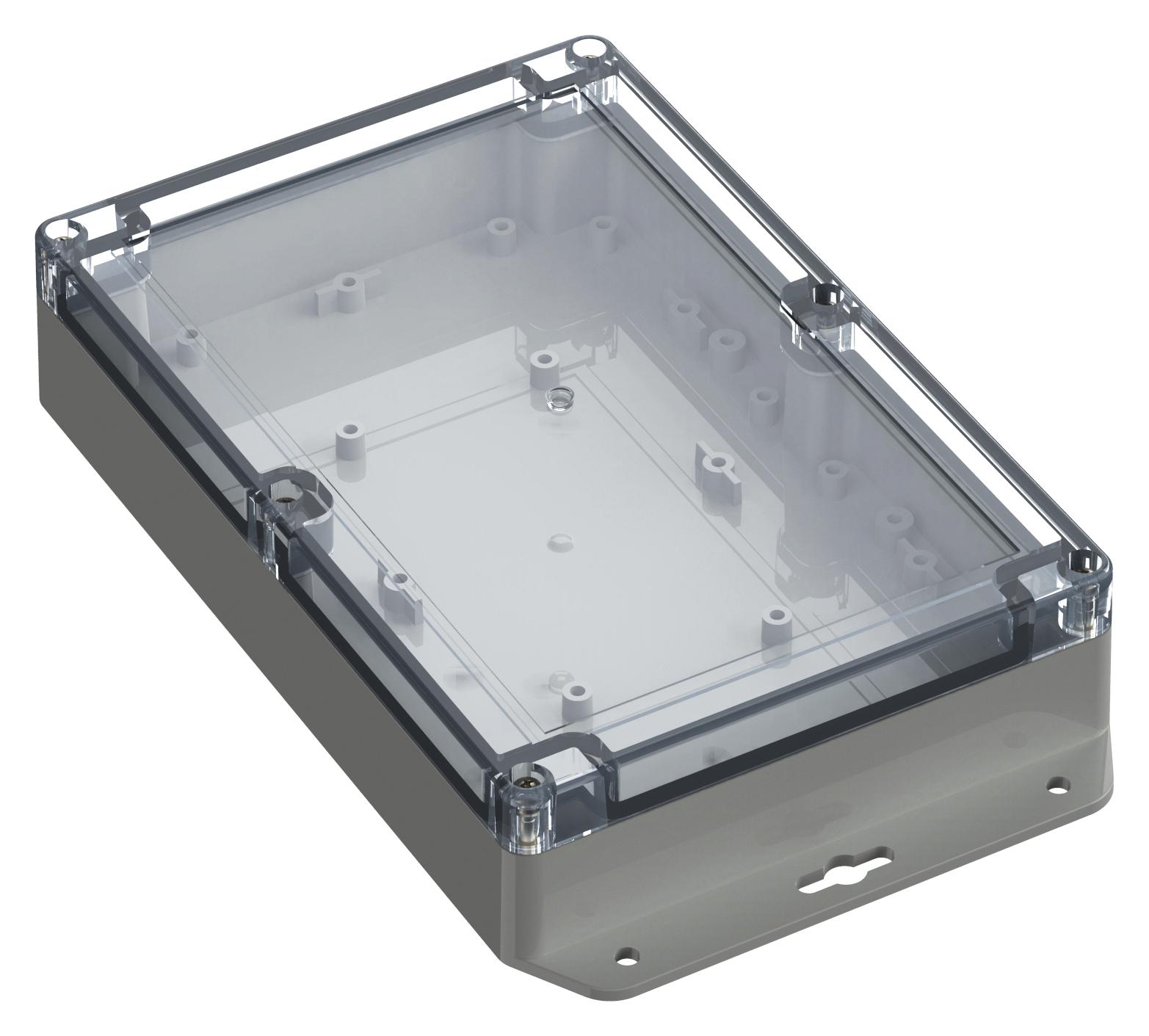 Multicomp Pro Mp011698 Enclosure, Abs, Pc, Grey, Transparent