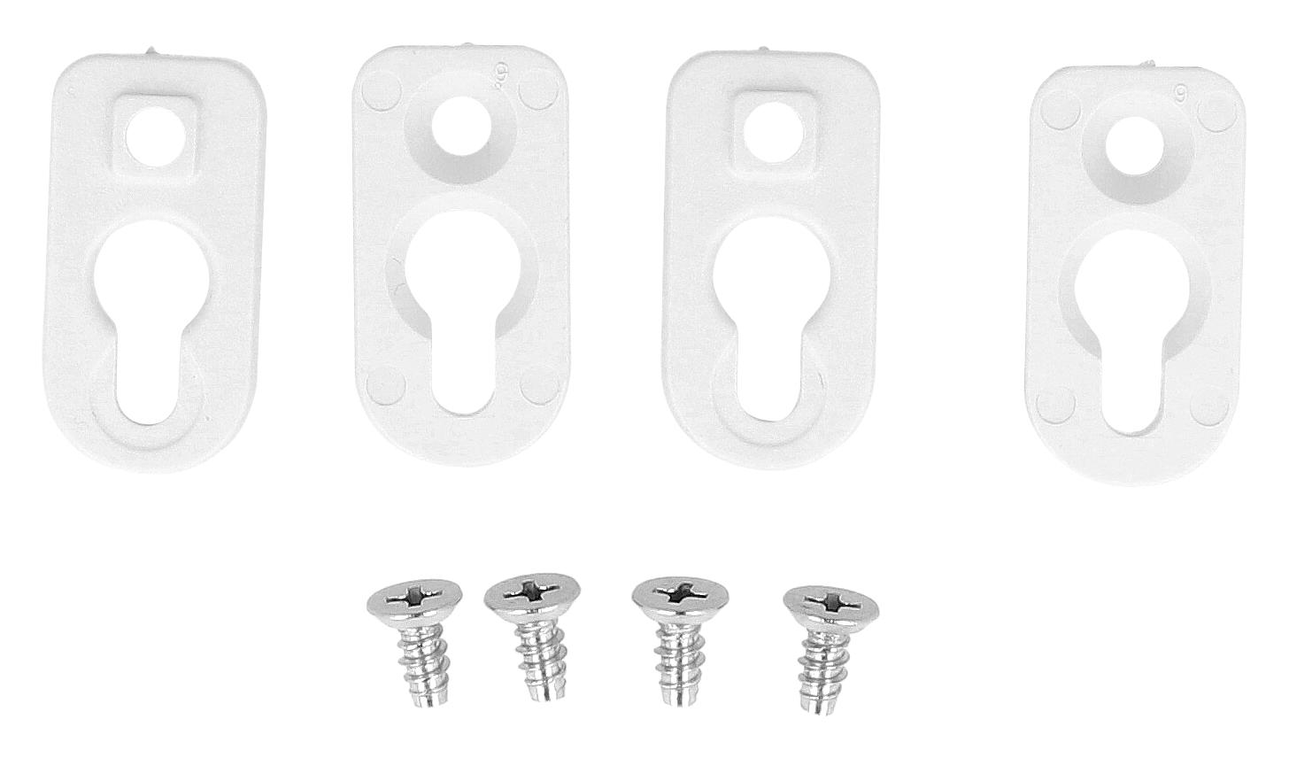 Hammond 1556Footwh-4 Mounting Feet, Enclosure, White, 4Pk