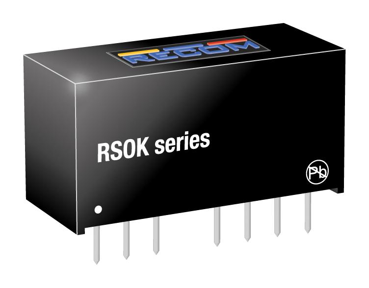 Recom Power Rsok-2405Sz/h3 Dc-Dc Converter, 5V, 0.2A