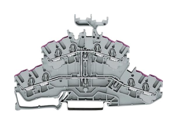 Wago 2002-2438 Terminal Block, Din Rail, 8Pos, 12Awg
