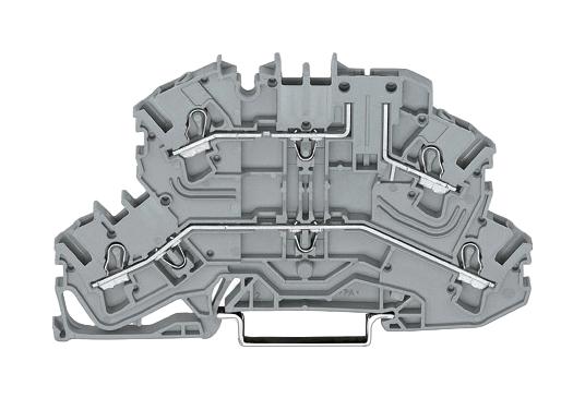 Wago 2002-2661 Terminal Block, Din Rail, 4Pos, 12Awg