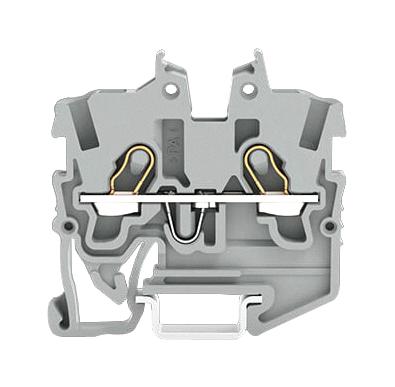 Wago 2050-1201 Terminal Block, Din Rail, 2Pos, 16Awg