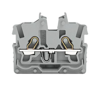 Wago 2050-301 Terminal Block, Din Rail, 2Pos, 16Awg