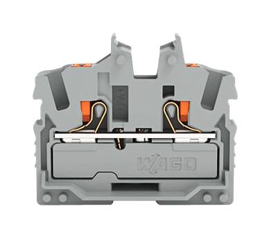 Wago 2252-301 Terminal Block, Din Rail, 2Pos, 12Awg