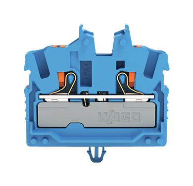 Wago 2252-314 Terminal Block, Din Rail, 2Pos, 12Awg