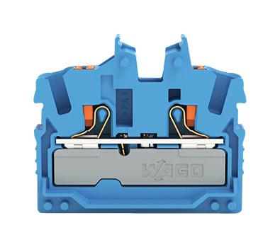 Wago 2252-324 Terminal Block, Din Rail, 2Pos, 12Awg