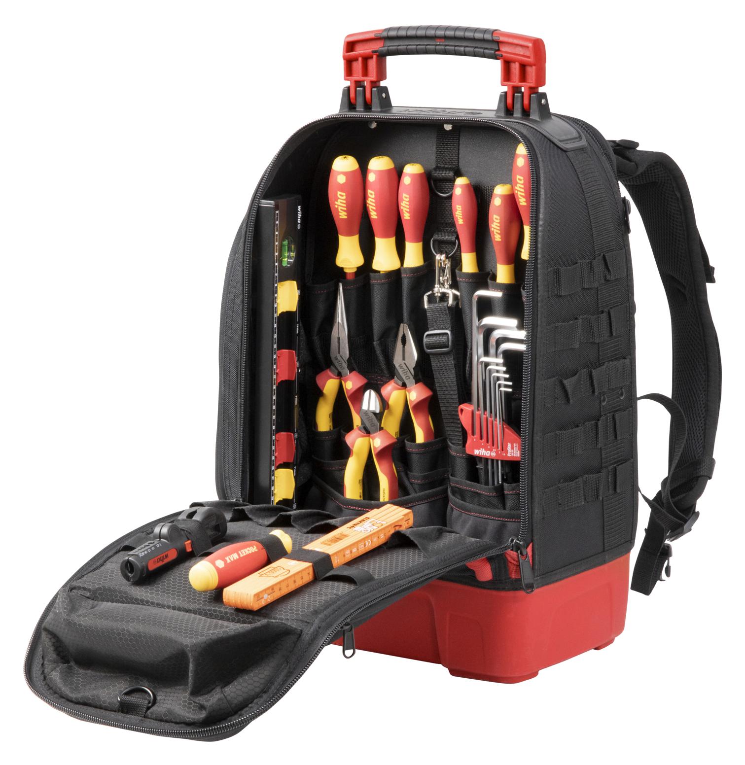 Wiha 45528 Electric Tool Backpack, 28Pc