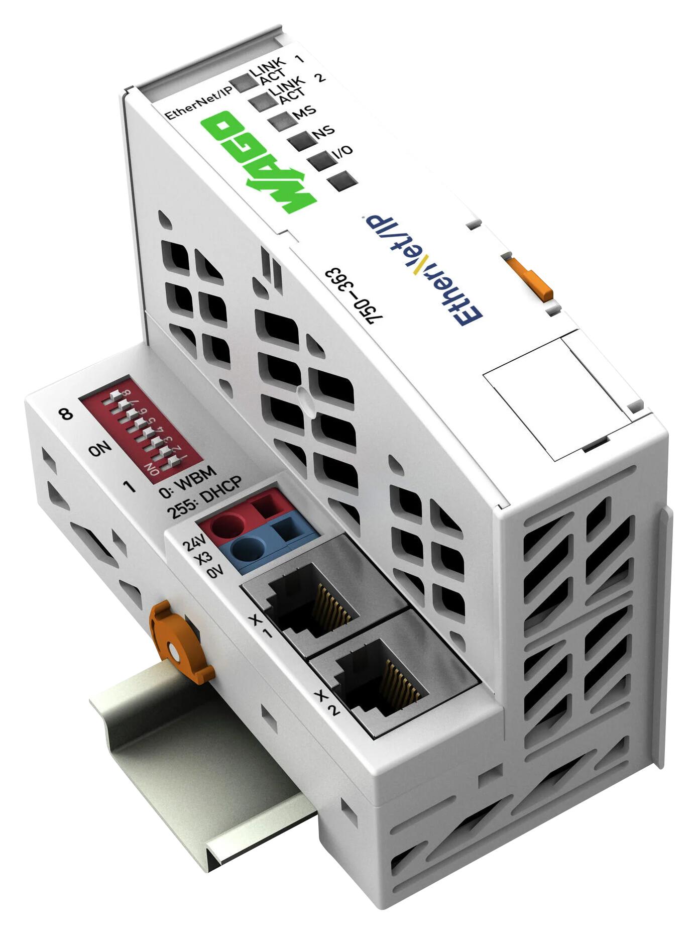 Wago 750-363. Fieldbus Coupler, Ethernet/ip, 0.7A