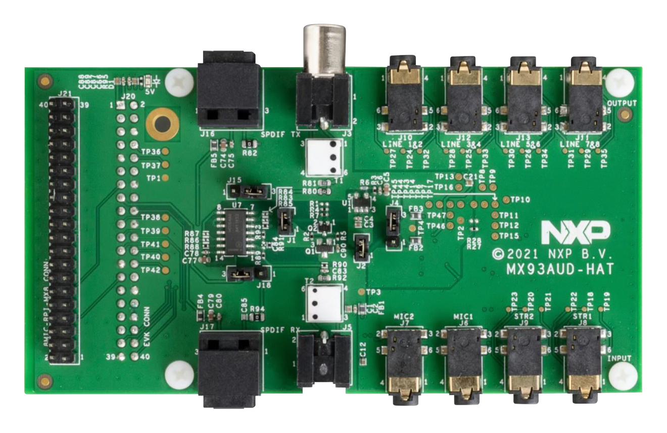 Nxp Mx93Aud-Hat Audio Exp Board, I.mx 93 Series Eval Kit