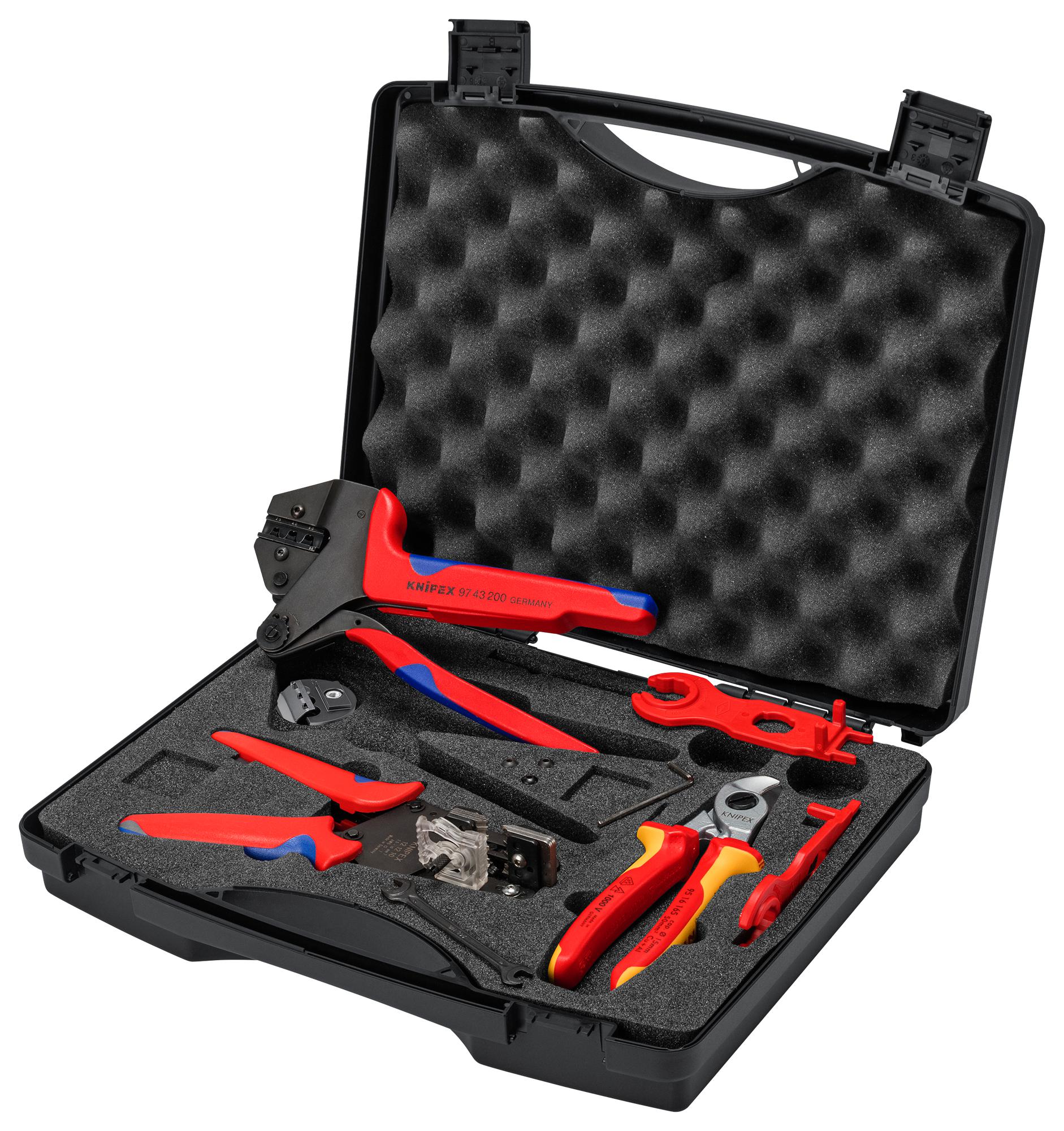 Knipex 97 91 04 V02 Tool Case, Mc4 Solar Cable Connector