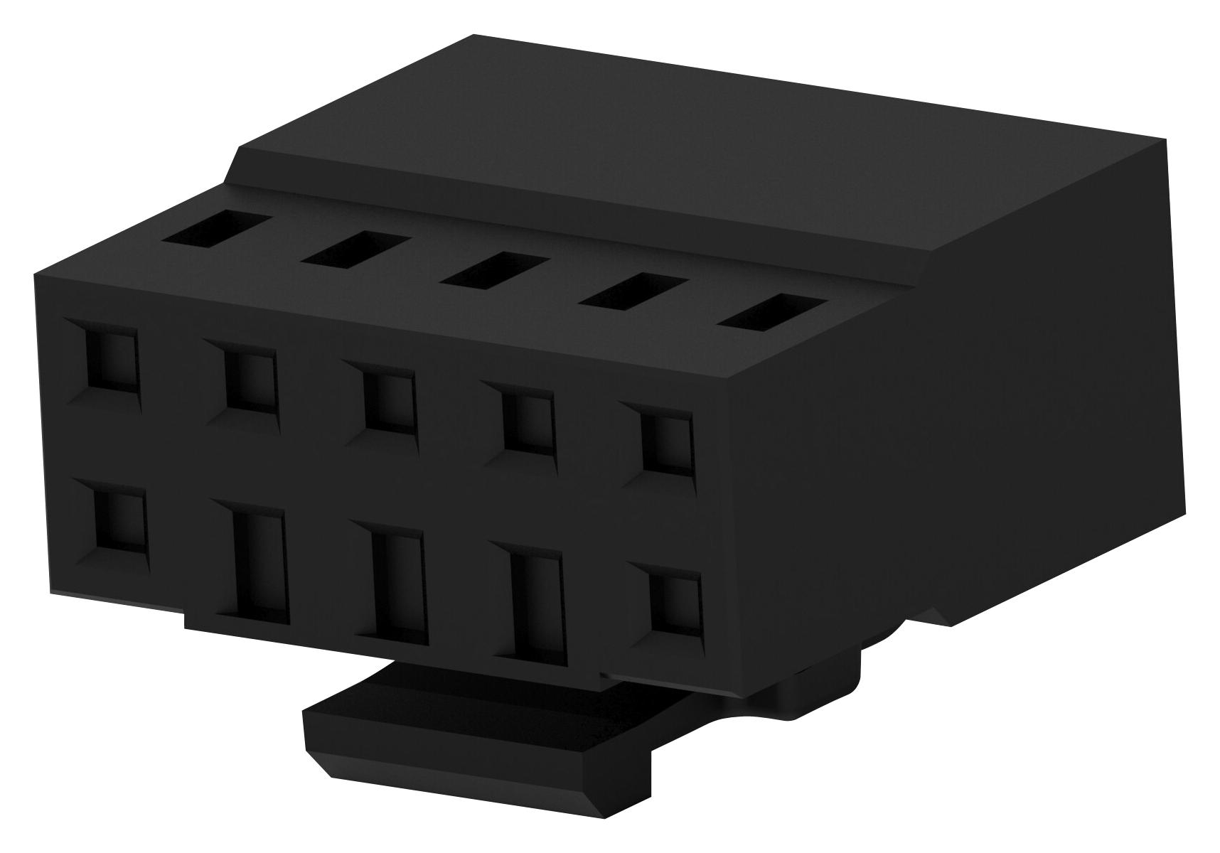 Te Connectivity 2Mm-Rcp-D05-Bx Connector Housing, Rcpt, 10Pos, 2Mm