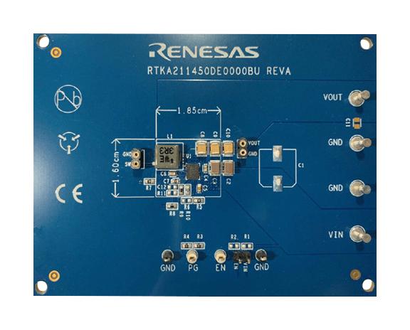 Renesas Rtka211450De0000Bu Eval Board, Synchronous Buck Regulator