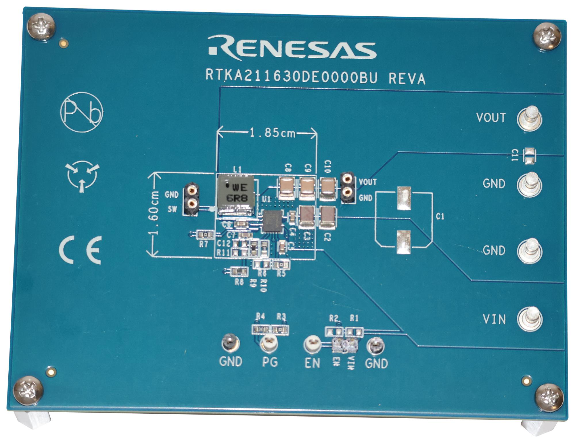 Renesas Rtka211630De0000Bu Eval Board, Synchronous Buck Regulator