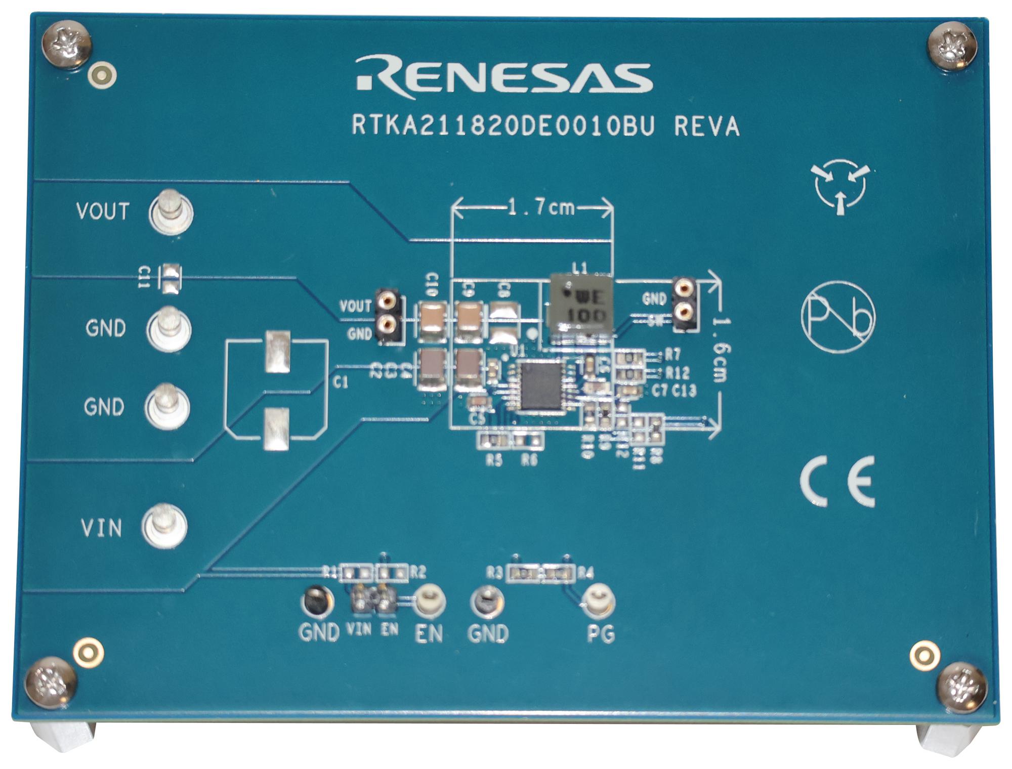 Renesas Rtka211820De0010Bu Eval Board, Synchronous Buck Regulator