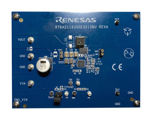 Renesas Rtka211835De0010Bu Eval Board, Asynchronous Buck Regulator