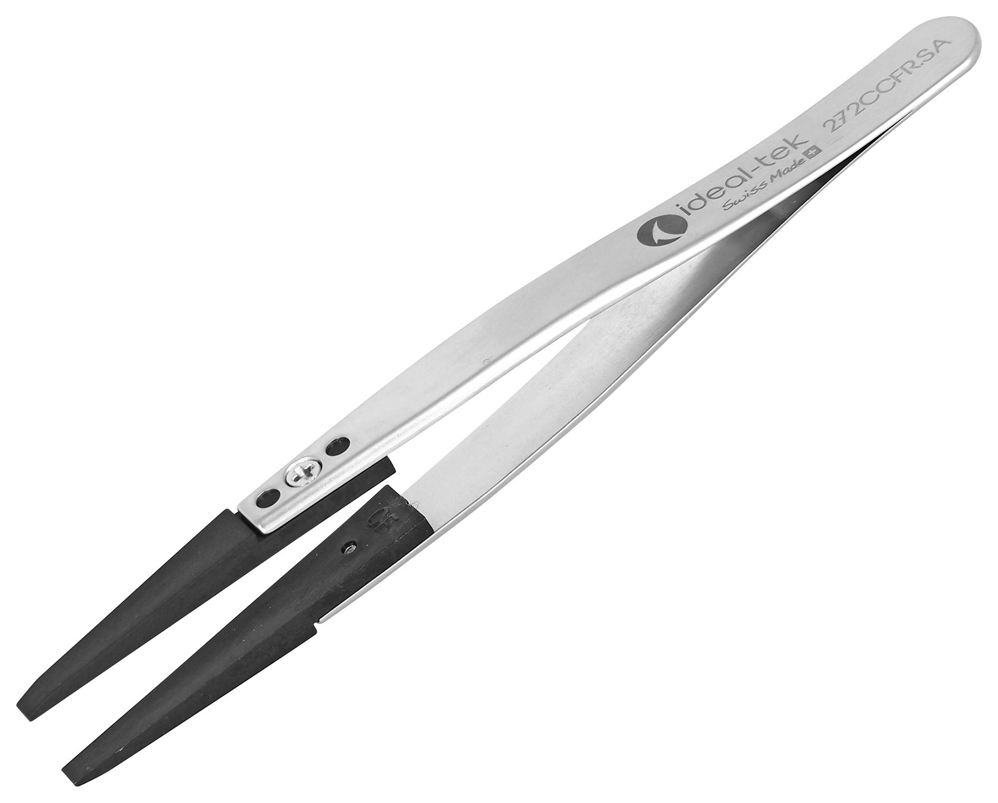 Ideal-Tek 272Ccfr.sa.1.it Tweezer, Stainless Steel, 115Mm