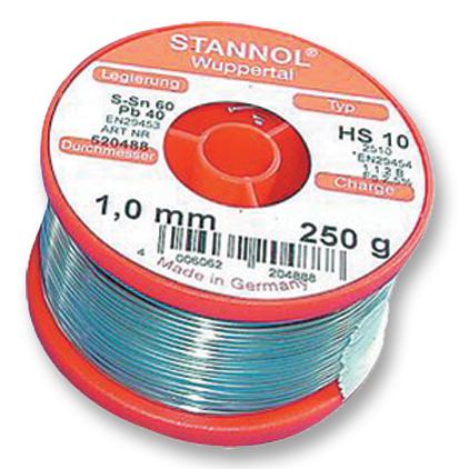 Stannol Hs10 2510 1,2Mm 500G Stannol Solder Wire, 60/40, 1.2Mm, 500G